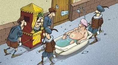 Bath with a soda to increase penis