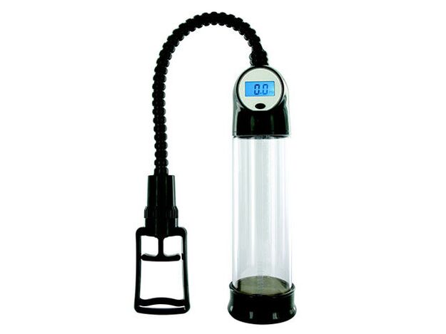 Automatic vacuum pump with mounted monitor
