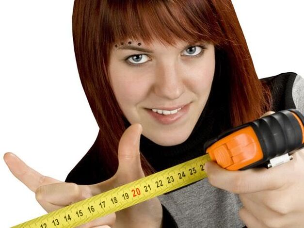 a girl shows a small penis how to make it bigger