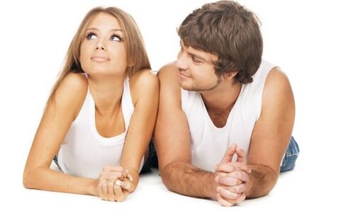 woman and man think about penis enlargement with soda